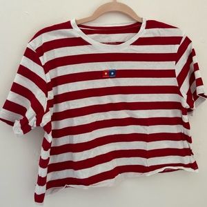 Red and White Stripped T-shirt